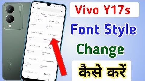 Vivo Y17s Phone me Font style change kaise kare | Change Font Style in vivo y17s |Font style setting