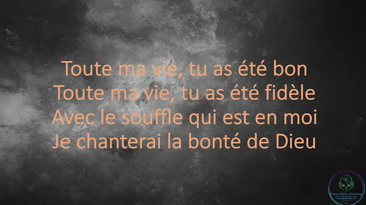 LA BONTÉ DE DIEU