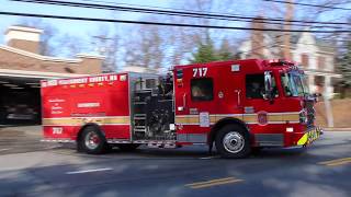Ambulance and Paramedic Engine 717 Responding | Montgomery County Fire & Rescue
