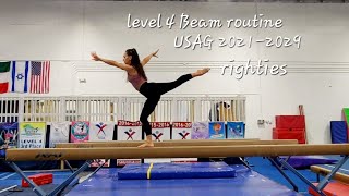 level 4 Beam routine USAG 2021-2029 righties