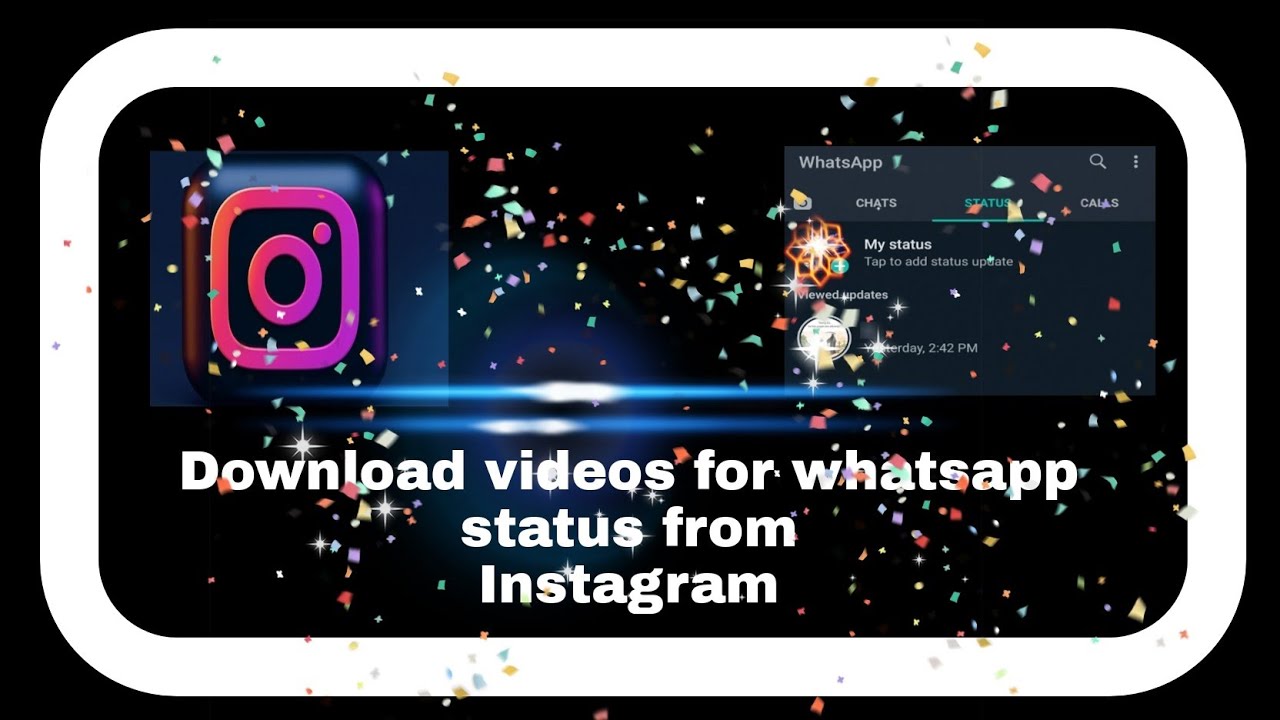 download whatsapp status from Instagram //easy way / - YouTube
