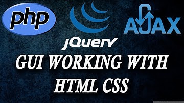 ajax jquery php chat app  working with html css  part 1