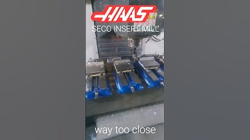 HAAS VF4 VF5 VF6 VF8 VF9 TM3P TM2P CNC MILL tip of the day hang part .5" past the cut