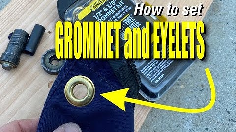 DIY: How to Set Grommets and Eyelets Easily! | Grommet Kit Tutorial