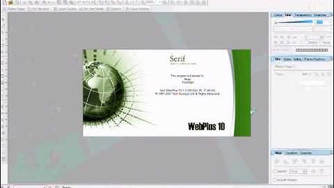 Serif WebPlus 10/SE free tutorial for begginers really easy