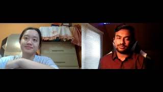 Virtual Mock Interview with my classmate