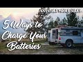 5 Ways to Charge Your Camper Batteries From The Road // Adventure Mobile Series