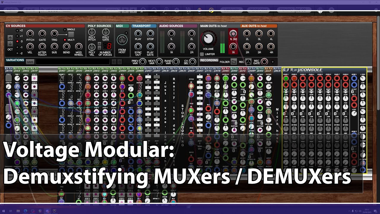 Voltage Modular: Multiplexers (MUXers) and demultiplexers (DEMUXers)