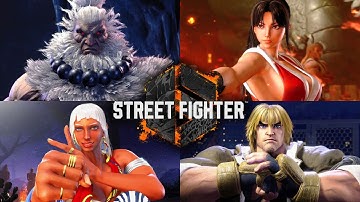 Street Fighter 6 - All Intros, Walkouts, Faces & Selections (Years 1-2 Fighters Edition | 4K 60FPS)