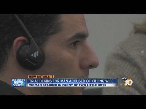 Trial starts for man accused of killing wife in front of their children