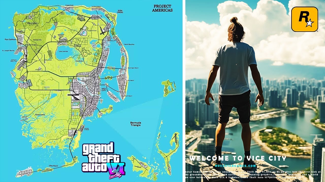 Locations on leaked map resemble trailer footage. : r/GTA6