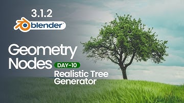 Day 10- Tree Generator Add-on + Geometry Nodes = Ultimate Power🔥 | Blender Tutorial | Avtar Dohla