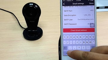 How to setup Raycam email alarm function