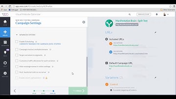How To launch Split Test using VWO?