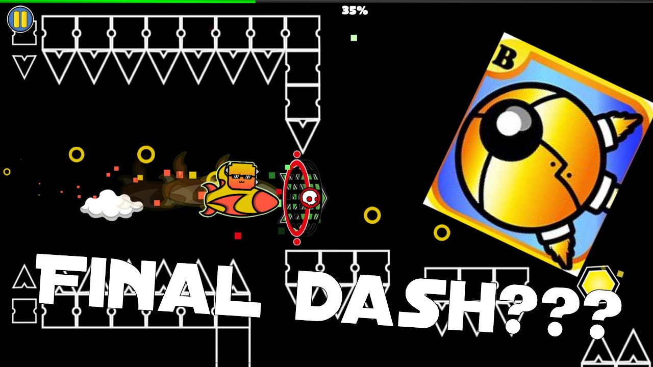 Playing a geometry dash rip off - YouTube