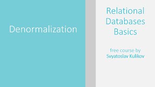 03 - 05 - Denormalization [ENG]