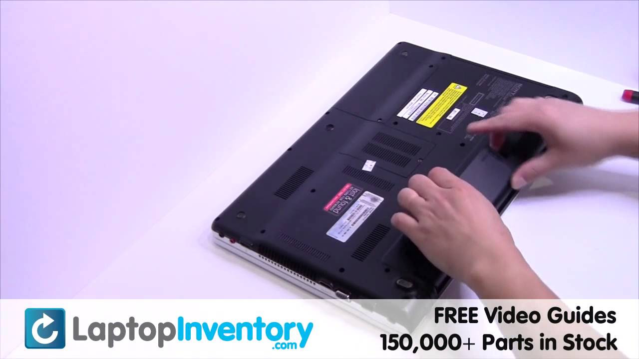 Sony Vaio VPCEH Battery Installation Replacement Guide - Laptop Remove Replace Install