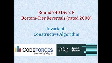 Codeforces VK Cup 740 Div2 E: Bottom-Tier Reversals - Invariants, Constructive Algo; Recursion