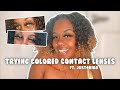 Trying Different Colored Contact Lenses *first time ever* | Just4Kira