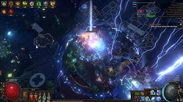 [POE 3.19 Kalandra sc] elementalist lightning conduit t16 map clear