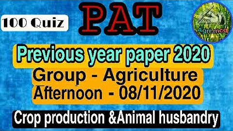 MP PAT Previous year que paper 2020/08Nov Part-2||Previous year solved  questions paper for pat 2020