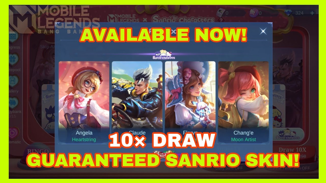 HOW TO GET GUARANTEED SANRIO SKINS! PRE-REGISTER EVENT MLBB X SANRIO CHARACTERS