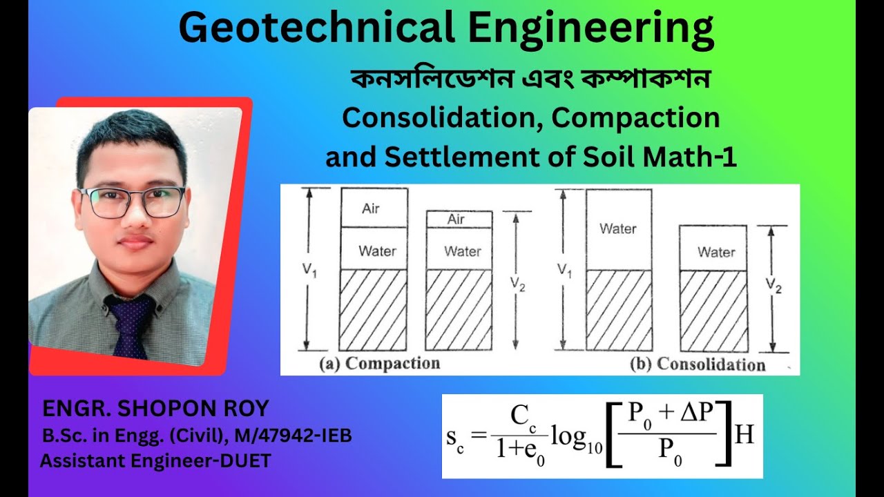 Consolidation Compaction and Settlement of soil Math Solution ...