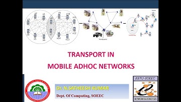 Mobile Adhoc Networks   Lec3