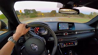 2021 Toyota Supra 3.0 Premium  POV First Impressions (Sunset/Night Drive)