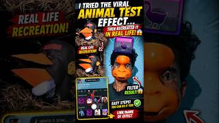 I Tried the Viral Animal Test Effect… Then Recreated It in Real Life! 😱 #tutorial #shorts