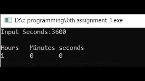 Write a C program to convert a given integer (in seconds) to hours, minutes and seconds. || PMC||