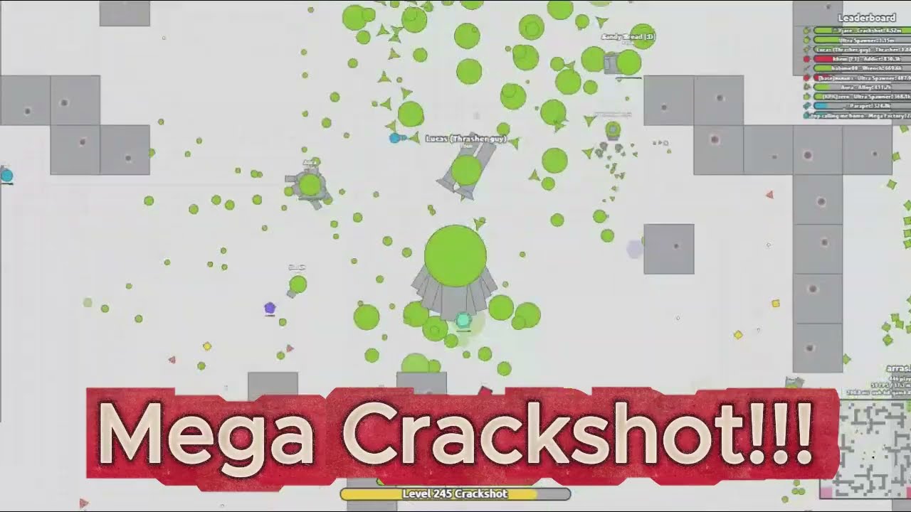 Growing a Mega Crackshot!!! | Arras io