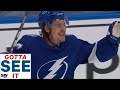 GOTTA SEE IT: Yanni Gourde Scores For Lightning, Nobody Notices