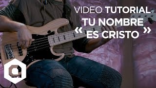 Video thumbnail of "Marcos Witt - Tu Nombre Es Cristo | Tutorial (Bajo) | Director Creativo 🎸🎼"