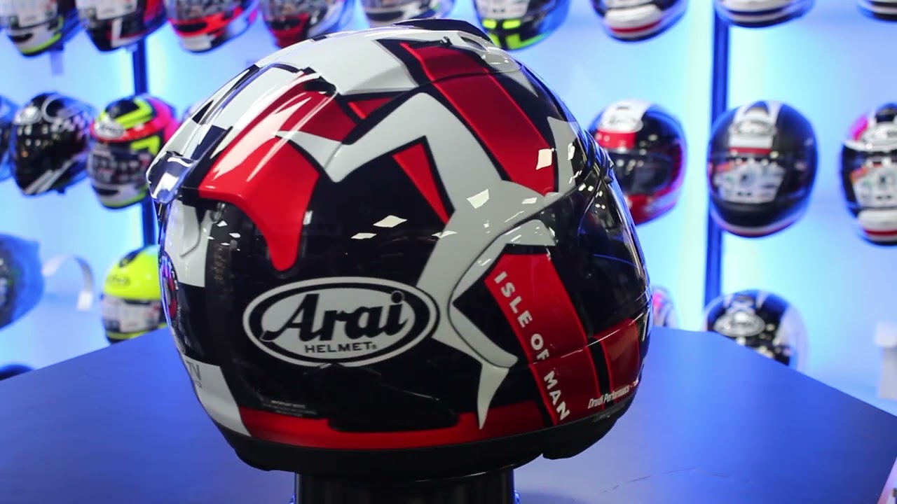 Arai RX-7V EVO IOM TT 2022 Helmet - YouTube