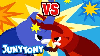 Rhino Beetle vs. Stag Beetle | JunyTony Versus Series Ep.4 | Insect Song for kids | JunyTony