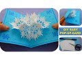 DIY 3D SNOWFLAKE POP UP CARD CHRISTMAS GIFTS EASY IDEAS  SCHNEEFLOCKE