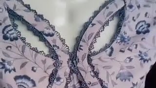 Unique Leaf Cut Neck Design With Buttons | Easy & Trendy Neck Stitching Tutorial | StyleSilai