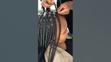 Box braids 😊 #beginners #boxbraids #cornrows #tutorials