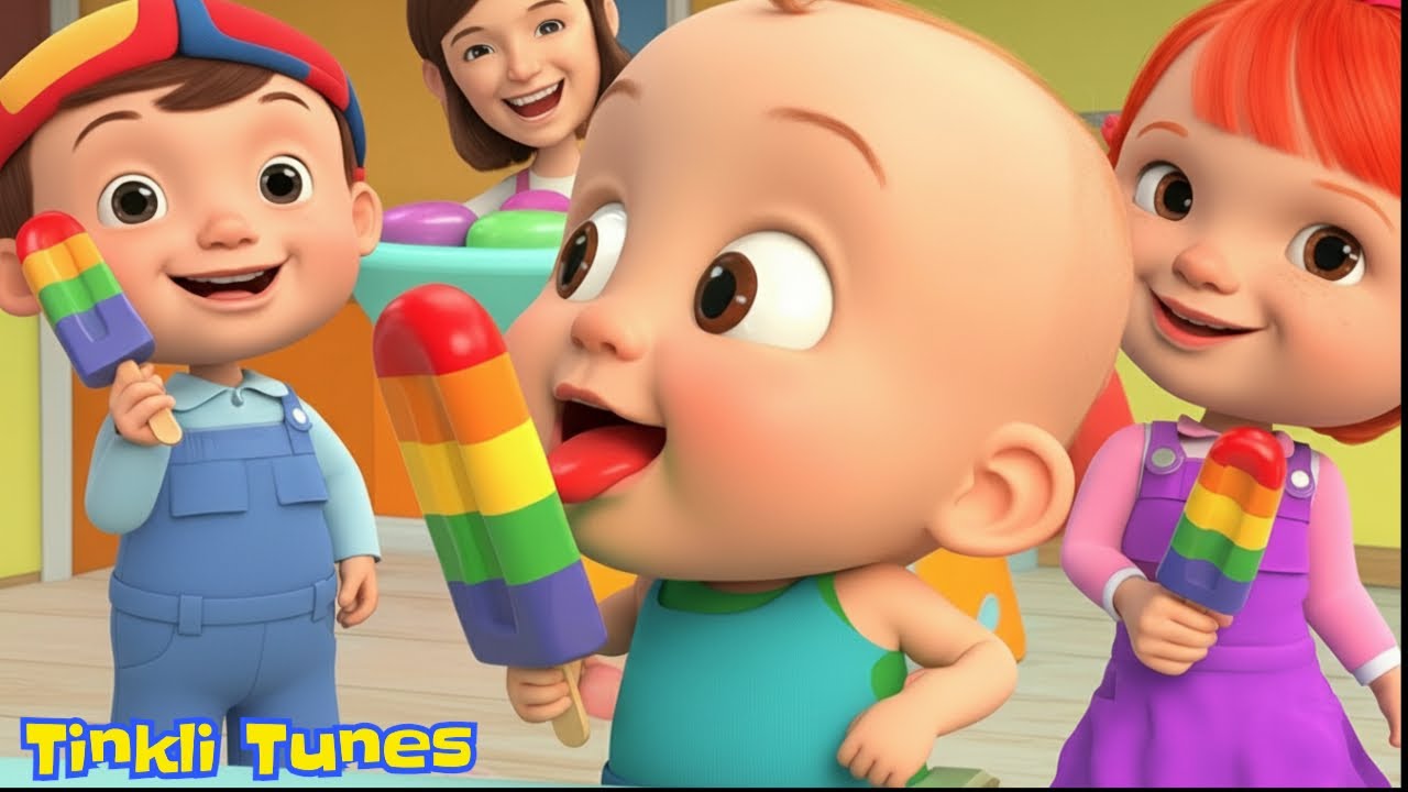 The Colour Song | Rainbow Popsicles | Nursury Rhymes for Kids | Tinkli Tunes Rhymes| Poem for kids| 