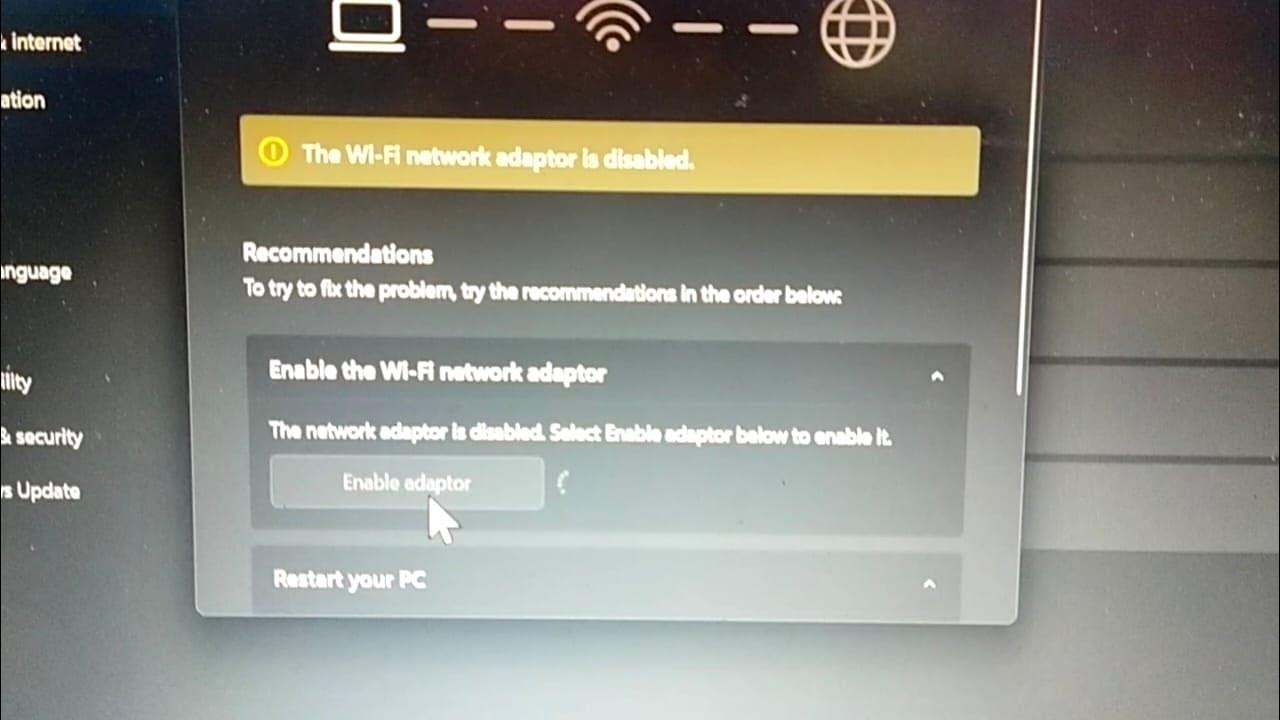WiFi automatically disable. ll Network adapter disabled problem ll 