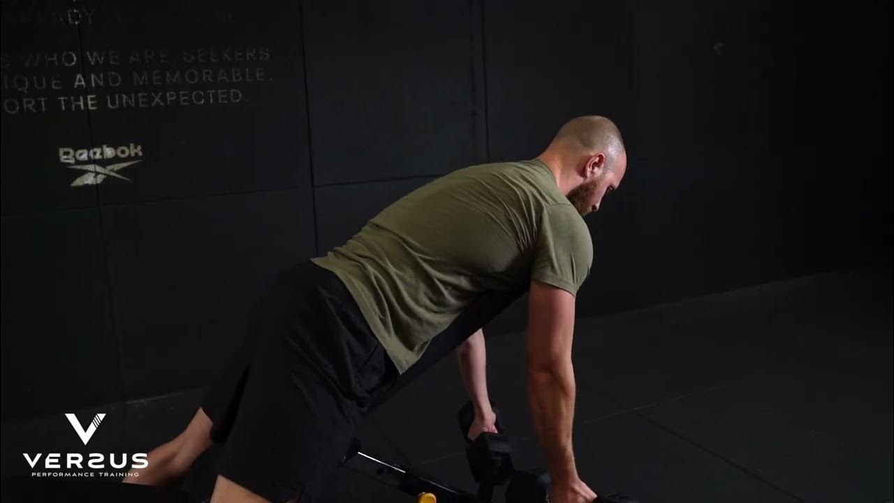 Supinated Chest Supported 35º Dumbbell Row/Horizontal Pull Row 35º