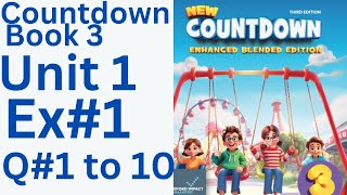 oxfordcountdown book class 3 Unit 1 Ex 1 Q #1 to 10  💯💪solution