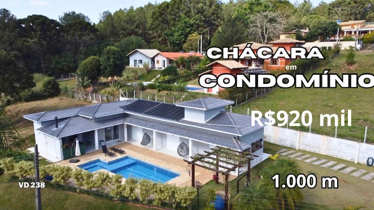 Chácara Completa em Condomínio Fechado | Porteira Fechada + Financiamento | Ibiúna