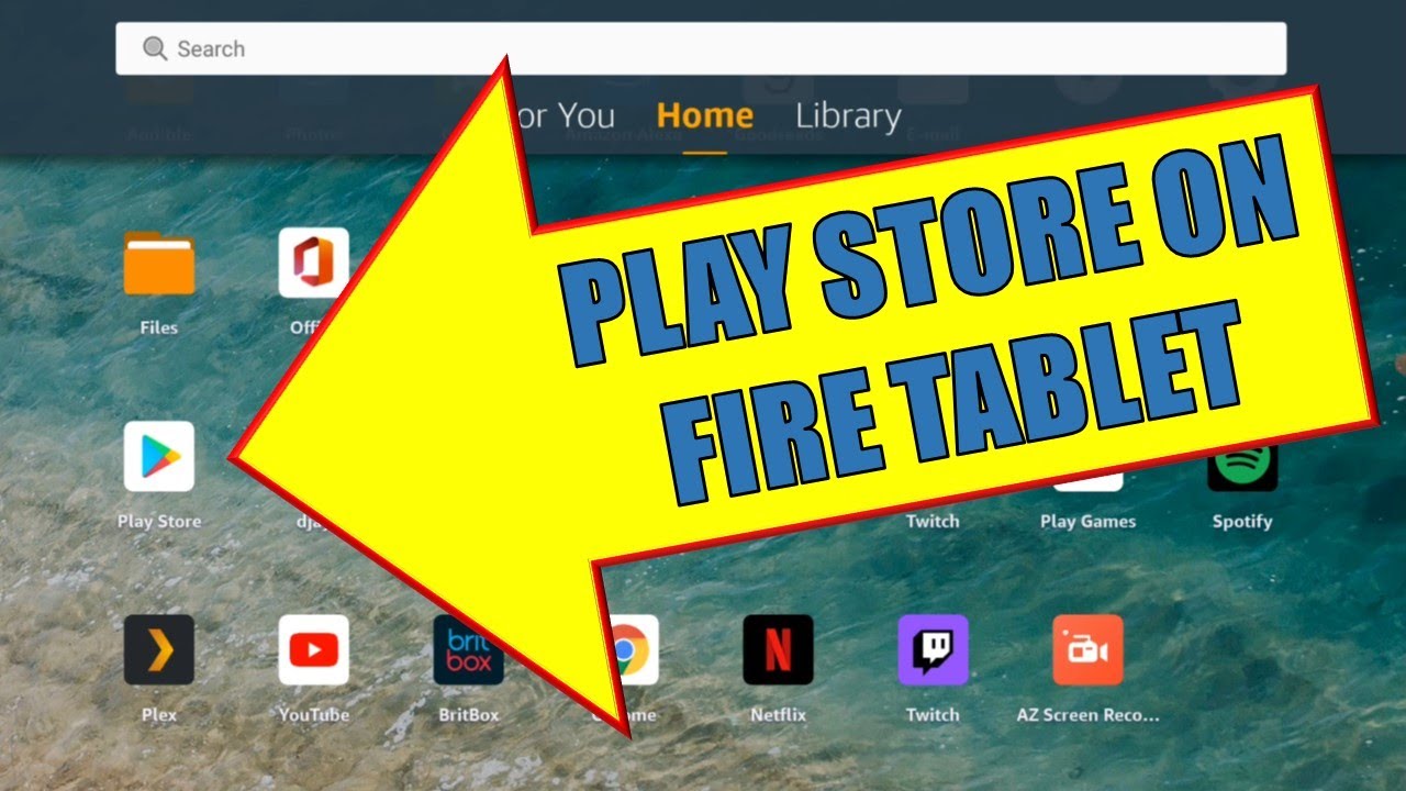 Google Play Store pode ser instalada em tablets  Fire 2022