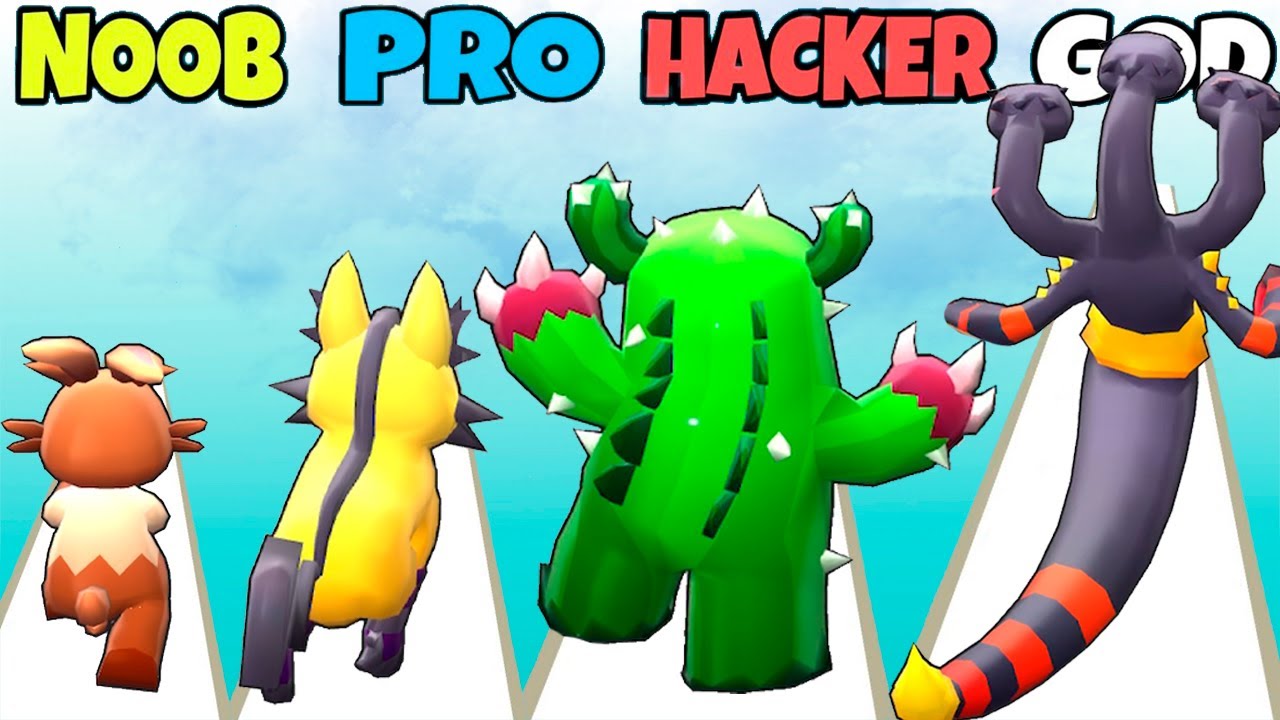 NOOB vs PRO vs HACKER - Dino Evolution Run 3D 