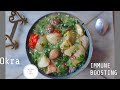 The tastiest  healthiest okro soup recipe ever gumbo bhindindudu by fafa