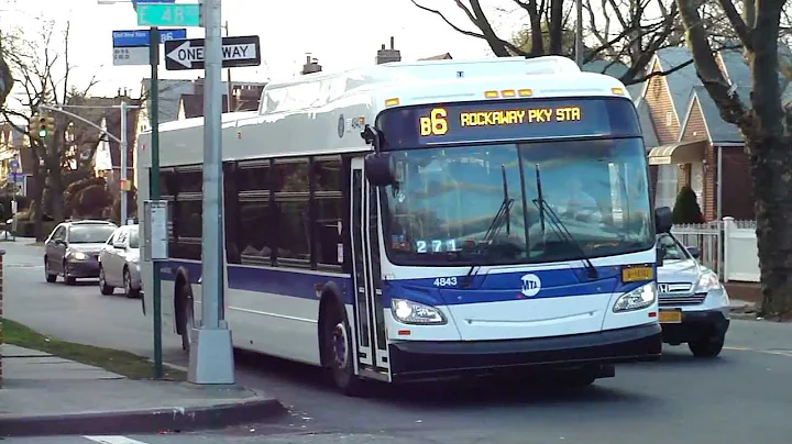 MTA NYCT Bus: 2011 New Flyer XD40 Xcelsior B6 Bus #4843 at Kings Highway-Ave H
