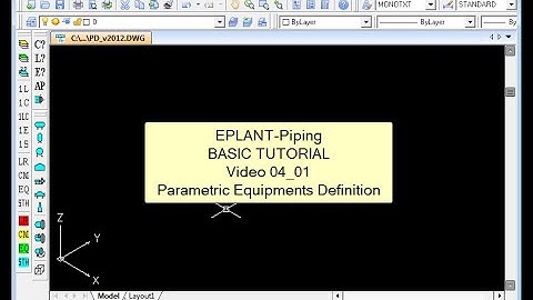 EPLANT-Piping Basic Tutorial: Parametric Equipment Definition (pde_04_01)