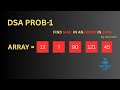 DSA Problem 1: Find Maximum Element in Array | Java Tutorial